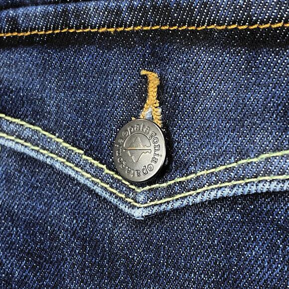 PATAGONIA Cuffed Hem Denim Shorts Sz 26 Blue - Picture 9 of 10